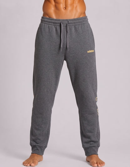 Adidas Men Cotton Gray Trouser M