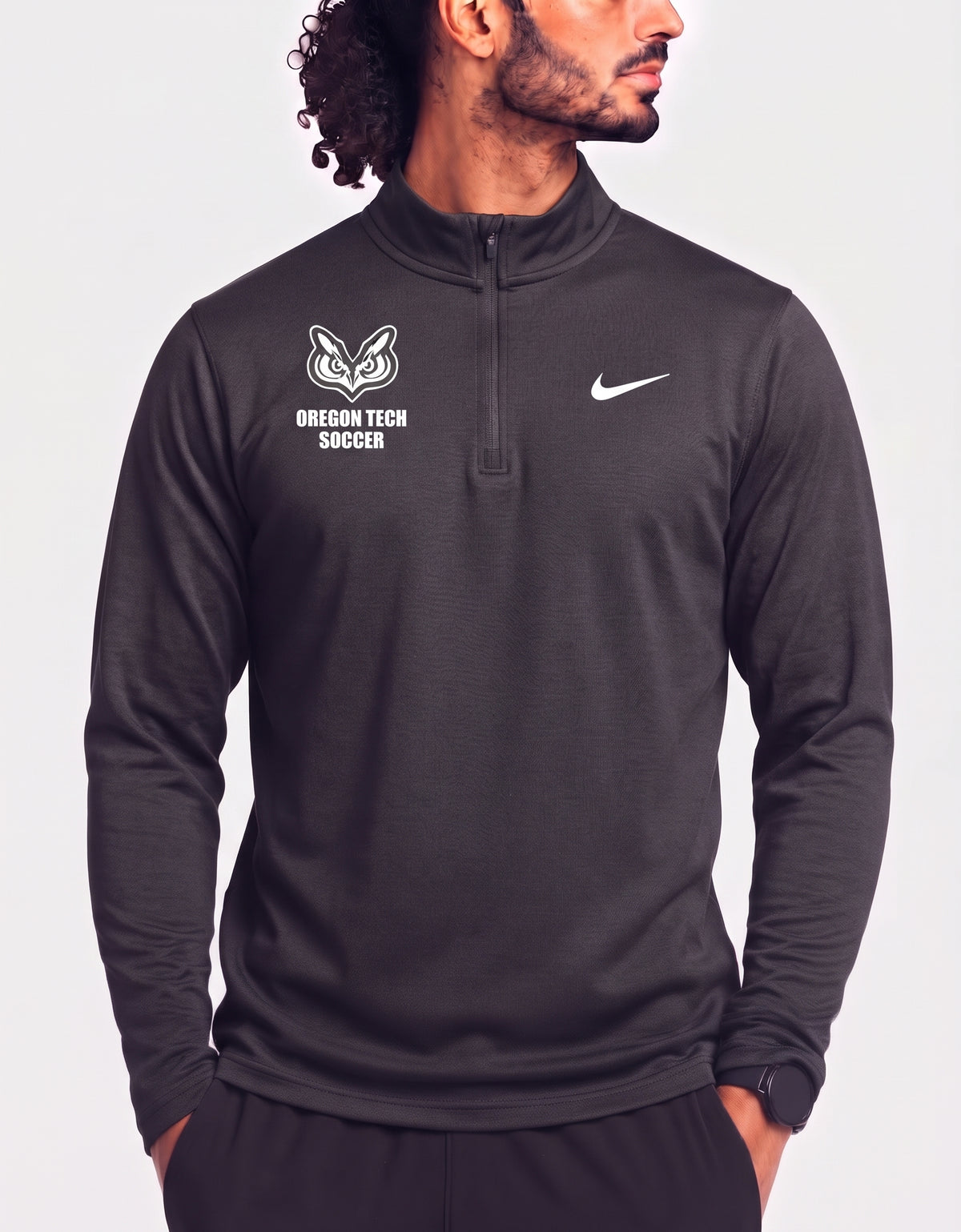 Nike men black sweatshirt, Large, 21–22 in chest — product image 1
