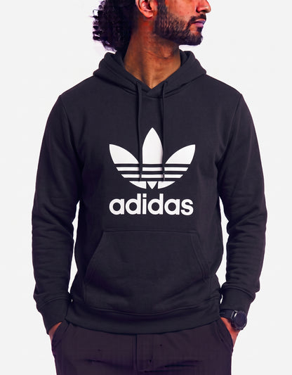 Adidas Men Cotton Fleece Black Hoodie M