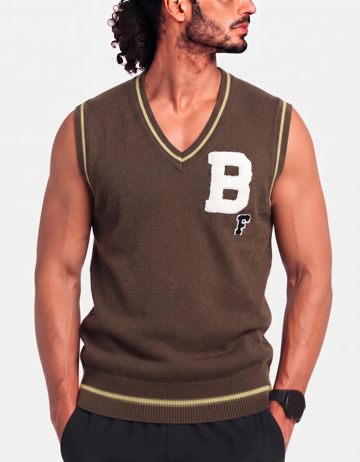 Dazy Men Acrylic Brown Sweatshirt M