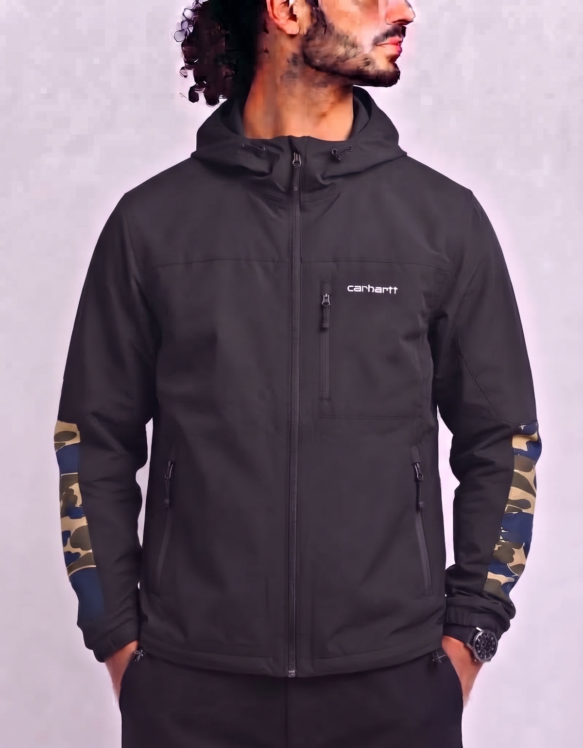 Carhartt Men Black Windbreaker