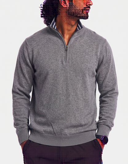 Nautica Men Cotton Gray Sweatshirt M