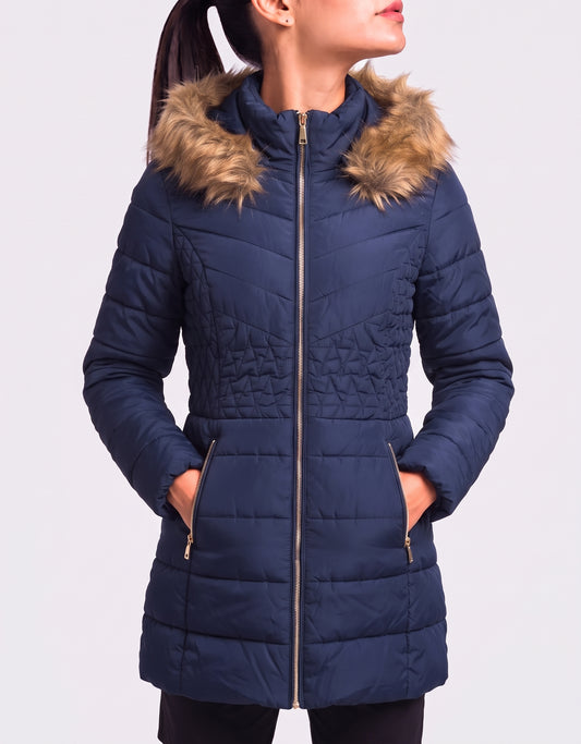 Celebrity Pink Women Blue Long Jacket XS