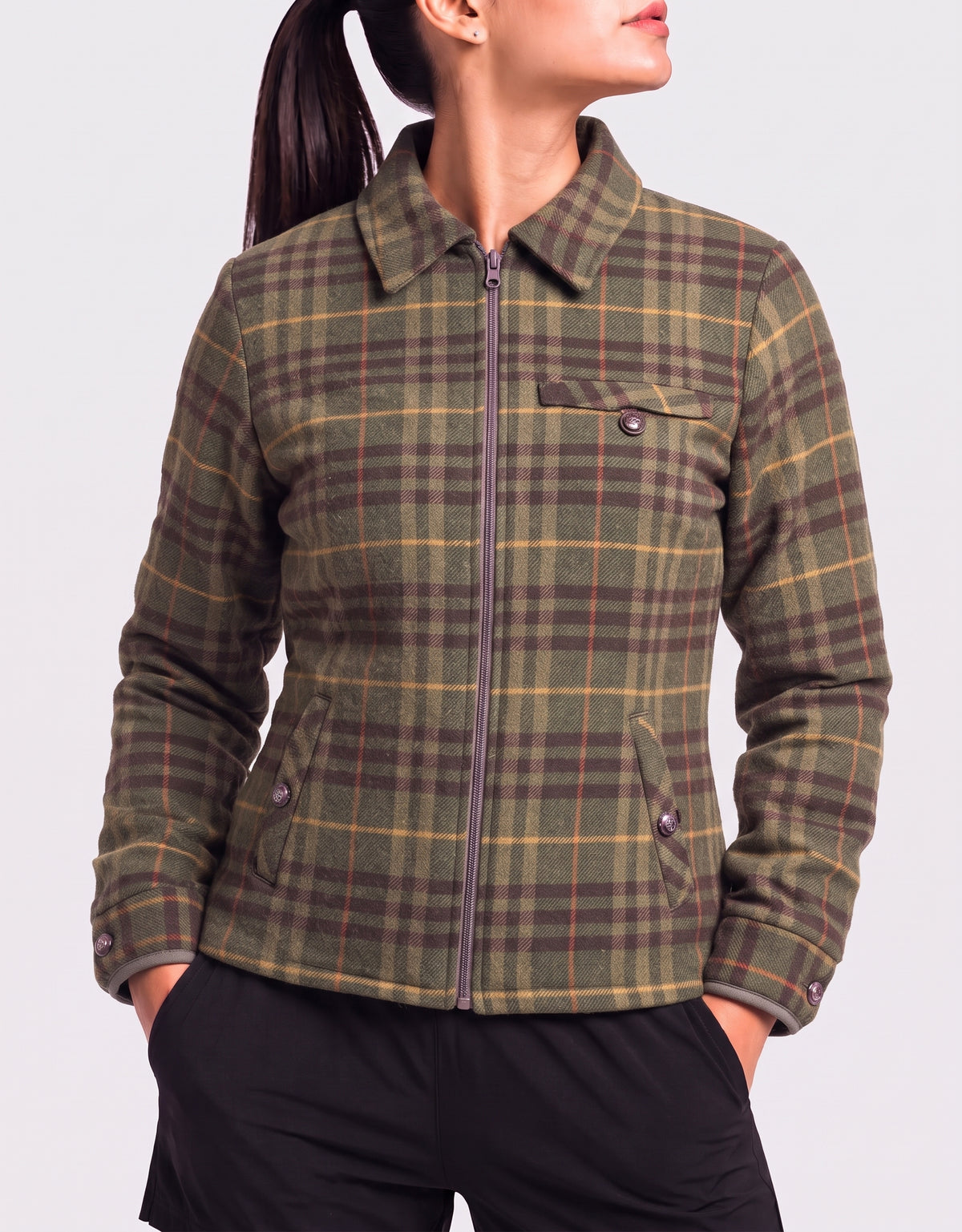 Dudley Women Green Jacket 2XL