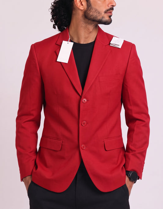 Coofandy Men Cotton Red Coat S