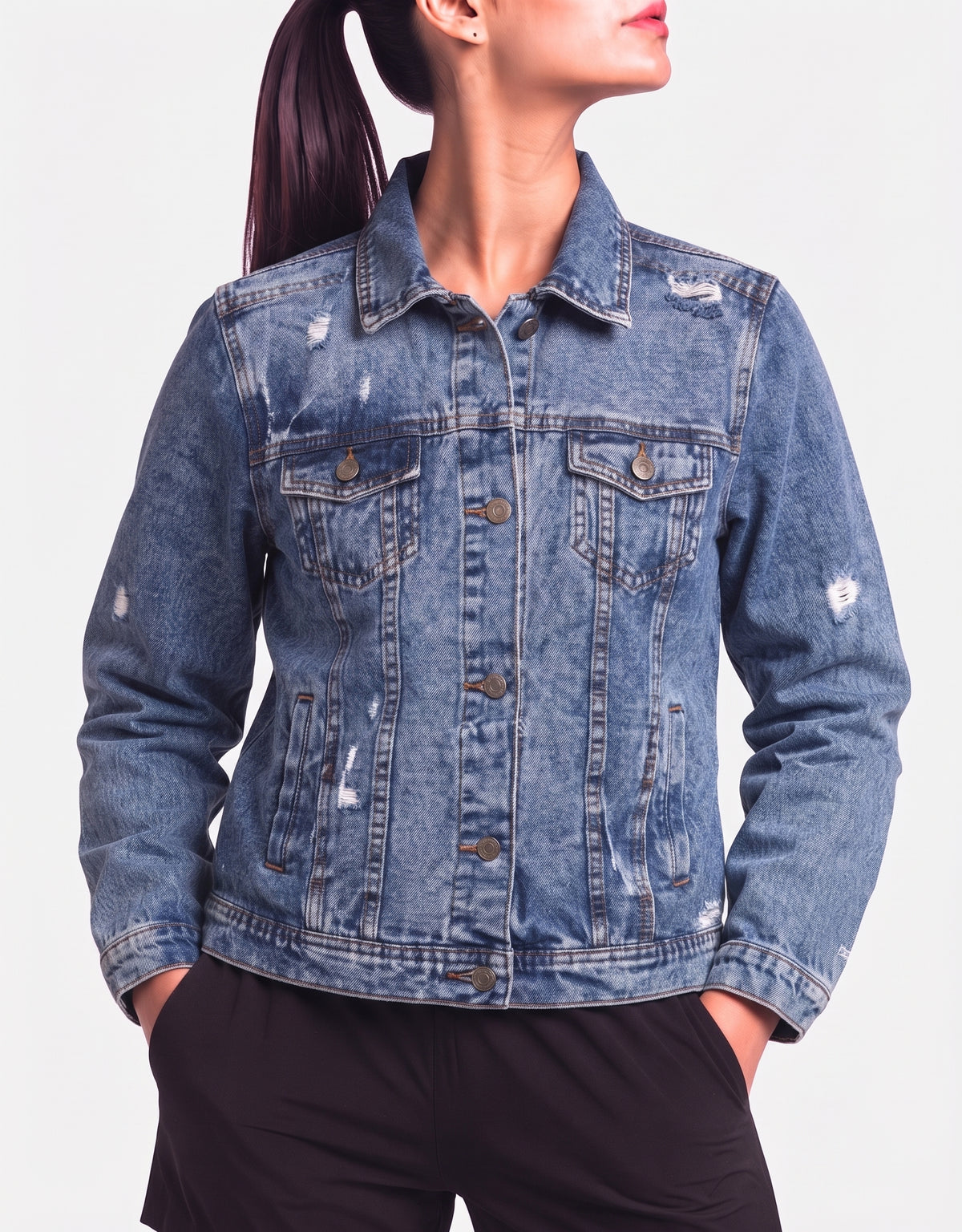 Urban Women Blue Denim Jacket