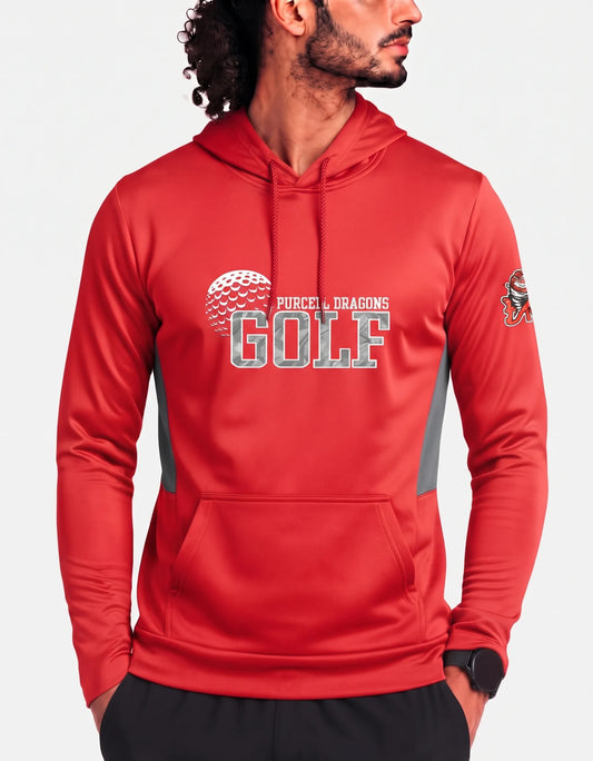 Epi Cool Men Polyester Red Gray Hoodie M