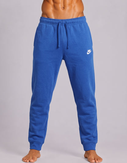 Nike Men Cotton Blue Trouser M