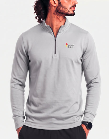 Devon & Jones Men Polyester Gray Sweatshirt S