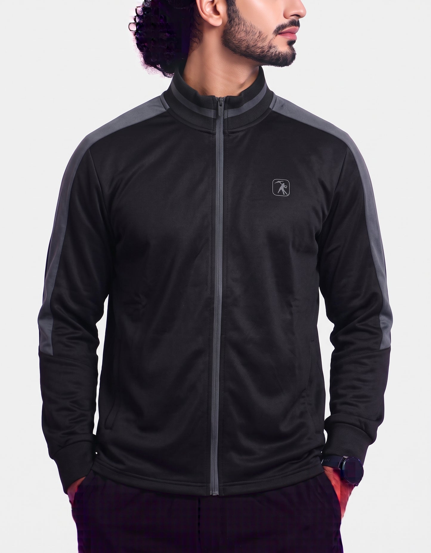 AND1 Men Sport Gray Zipper 2XL