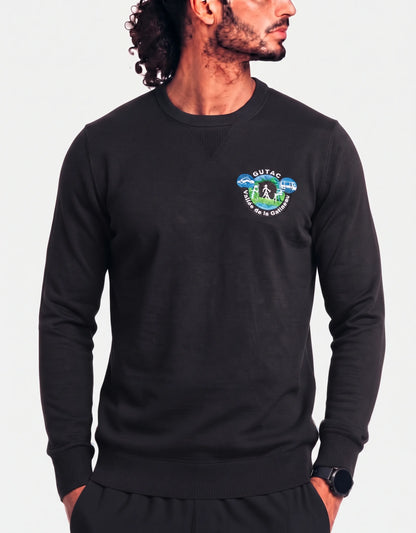 Independent Men Cotton Black Sweatshirt M