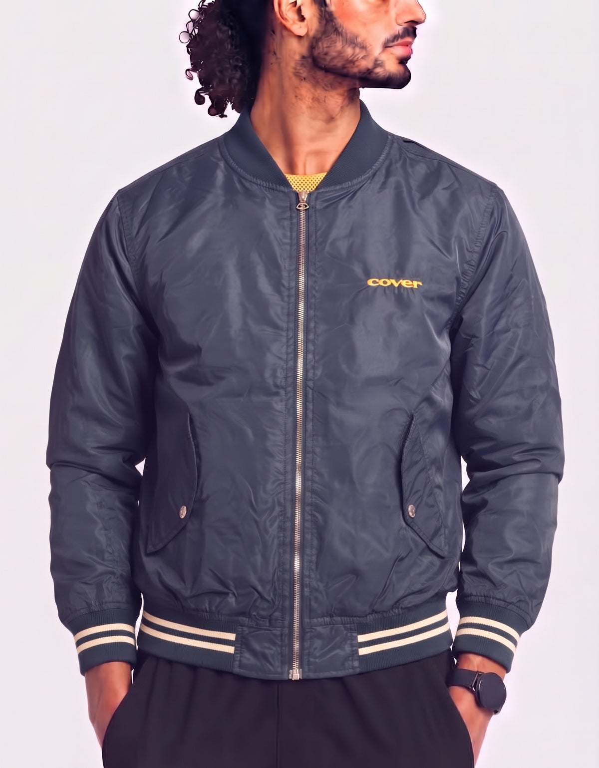 Cover Men Blue Jacket