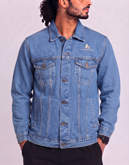 Luna Pier Men Blue Denim Jacket