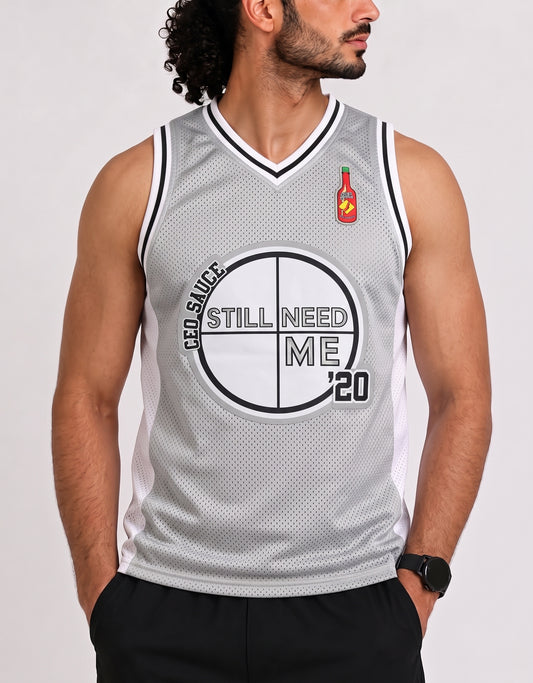 Horub Men Sport Gray Vest T Shirt M