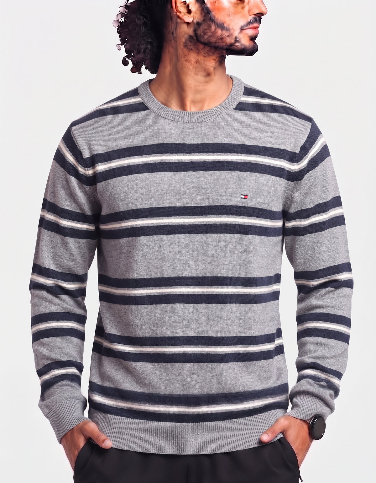 Tommy Hilfiger Men Gray Sweater S – Preloved Labels