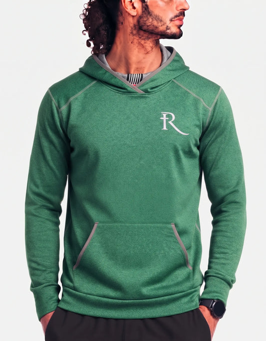 Team 365 Men Polyester Teal Hoodie 2XL