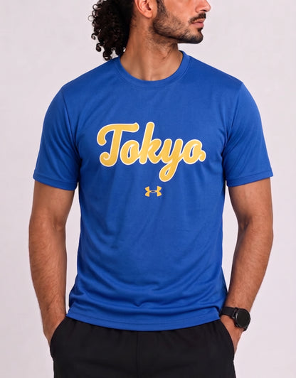 Under Armour Men Sport Blue T Shirt XL