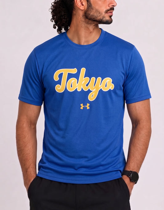 Under Armour Men Sport Blue T Shirt XL