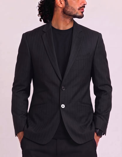 Ted Baker London Men Cotton Black Coat M