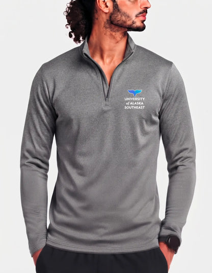 Under Armour Men Polyester Gray Sweatshirt L