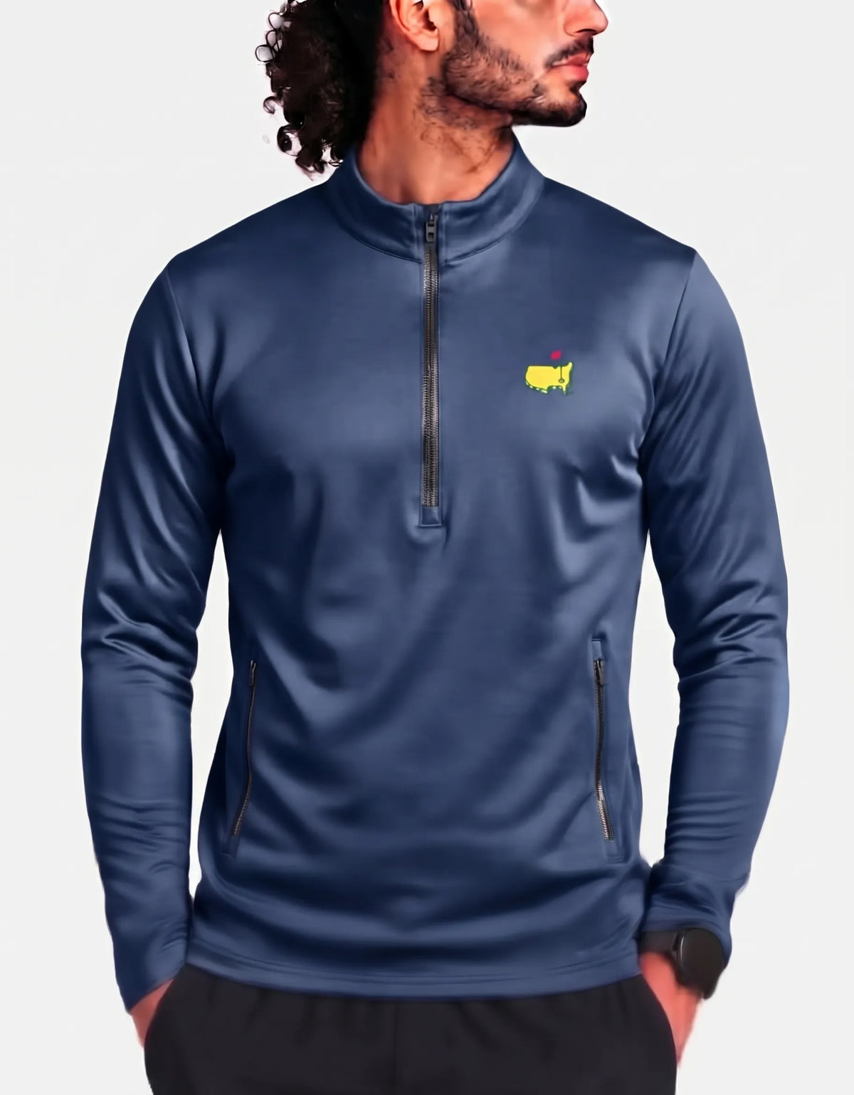 Masters Men Polyester Navy Sweatshirt S