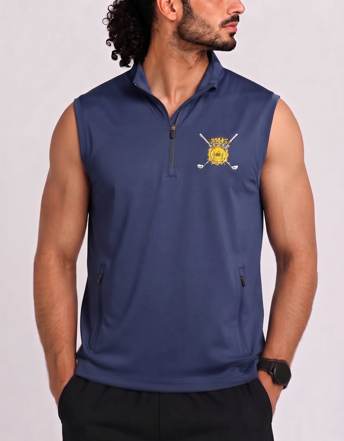 Core 365 Men Blue Sport Vest Windbreaker