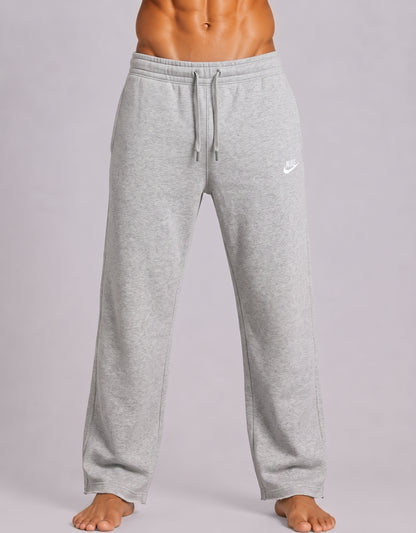 Nike Men Cotton Gray Trouser M