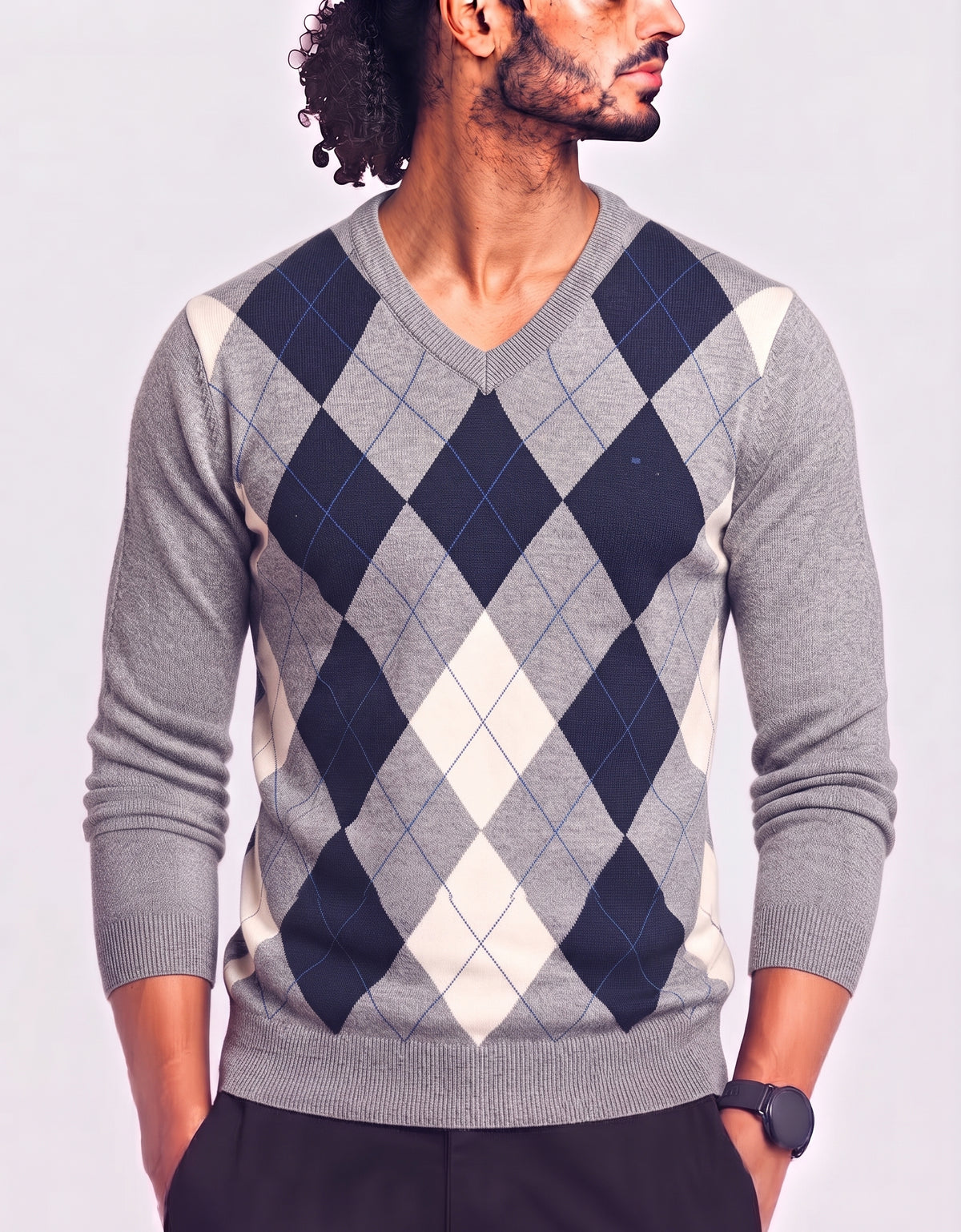 Tommy Hilfiger Men Gray Sweater S