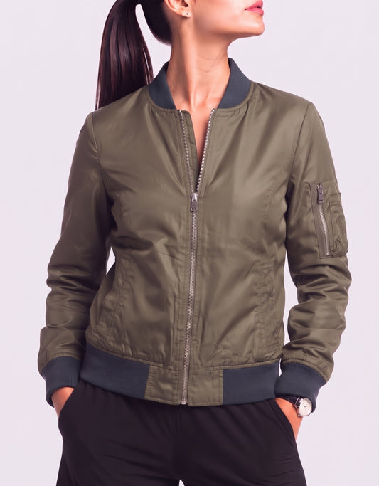 Abercrombie & Fitch Women Green Jacket XS