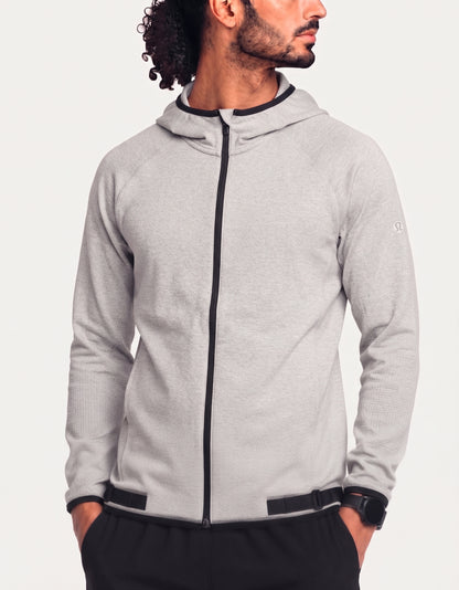 Adidas Men Gray Sport Zipper