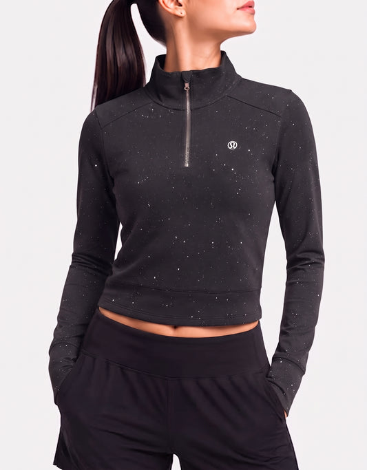 Lululemon Women Cotton Black Sweatshirt