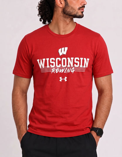 Under Armour Men Red Cotton T Shirt L