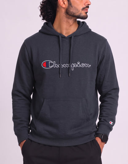 Champion Men Cotton Fleece Blue Hoodie L