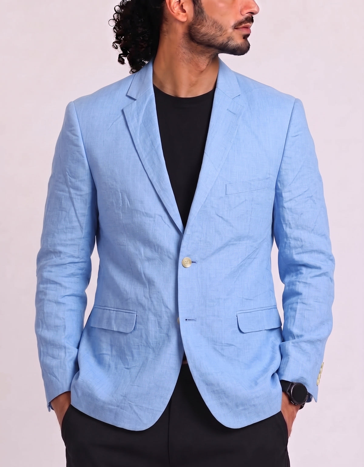 Architect Men Cotton Blue Coat M