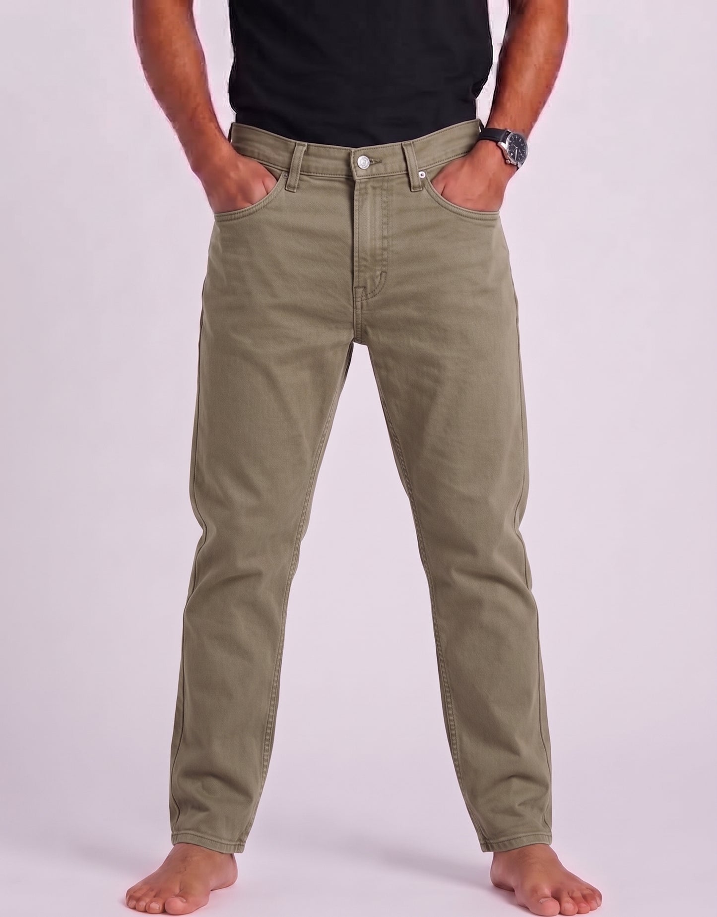 Levi's 505 Men Green Cotton Jeans