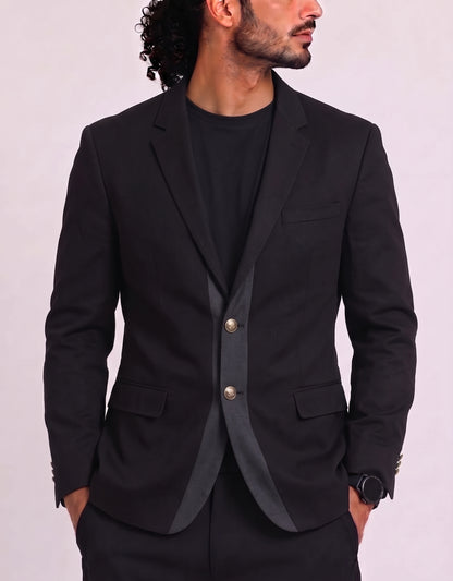 Hugo Boss  Men Cotton Black Coat M