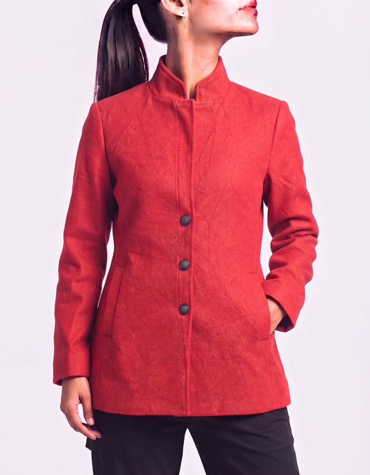 Springrain Women Red Coat M