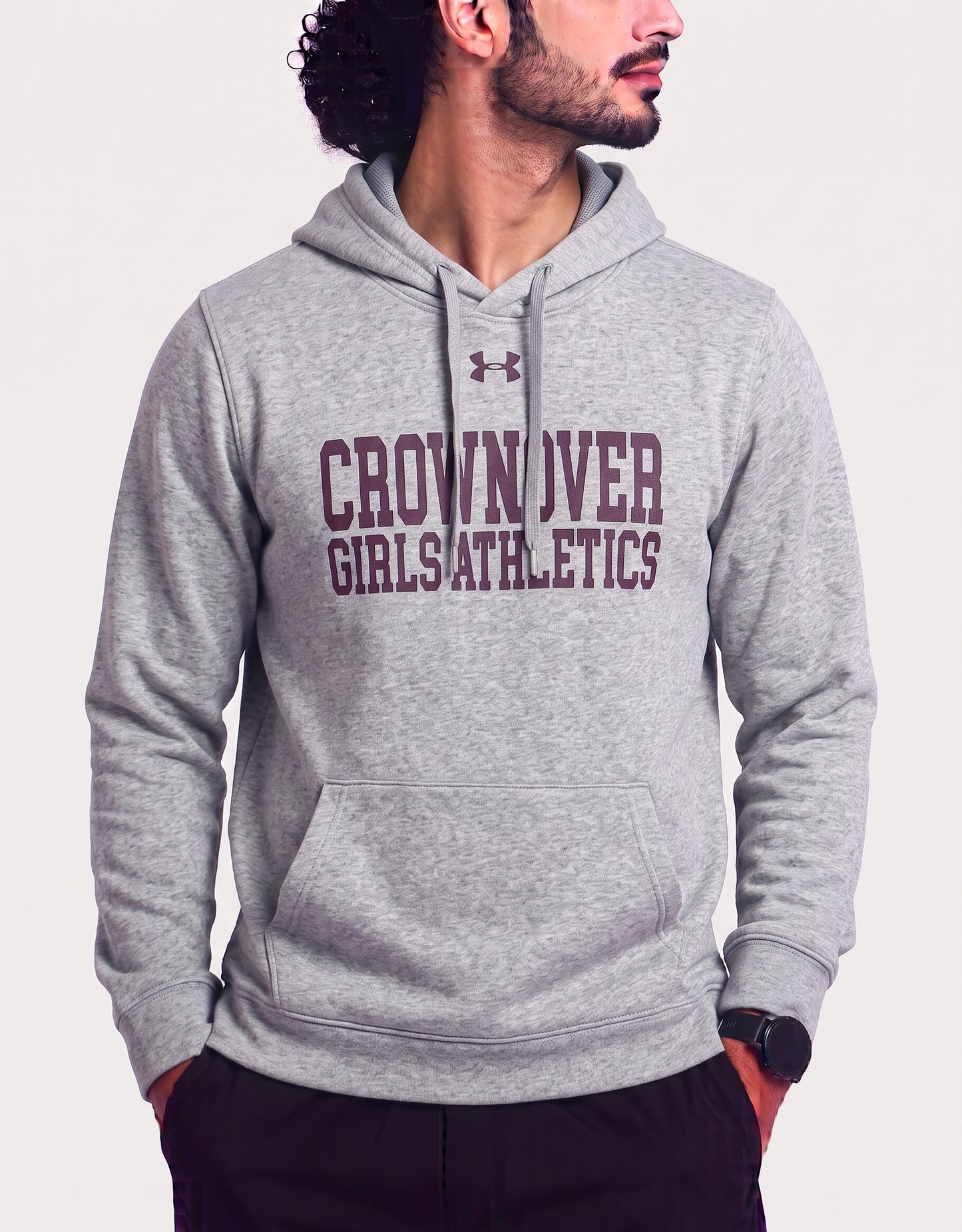 Under Armour Men Cotton Fleece Gray Hoodie S