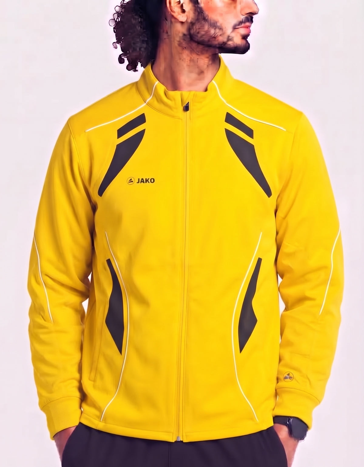 Jako Men Yellow Sport Windbreaker XS