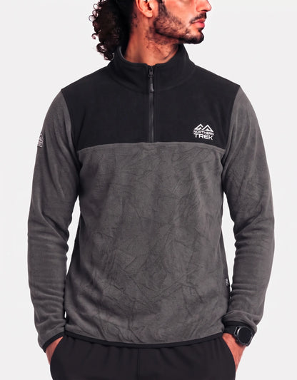 Northern Trek Men Polyester Black Gray Sweatshirt XL