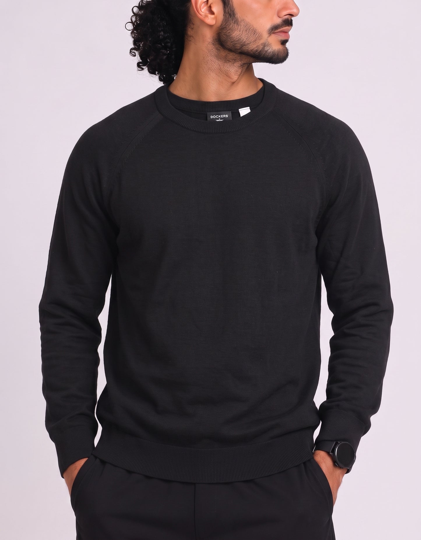 Dockers Men Cotton Fleece Black Hoodie 2XL