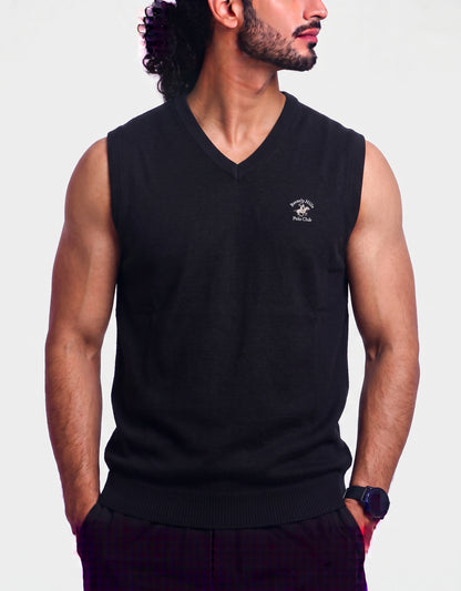 Polo Beverly Hills Club Men Cotton Fleece Black Sweater 2XL