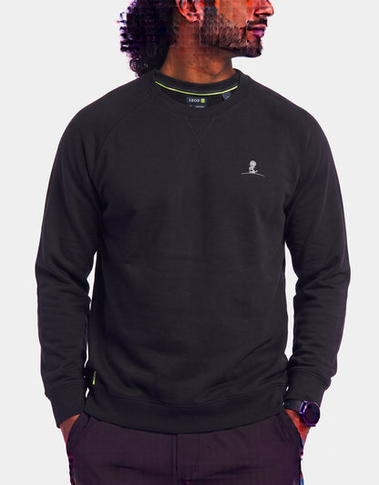 Izod Men Cotton Black Hoodie L