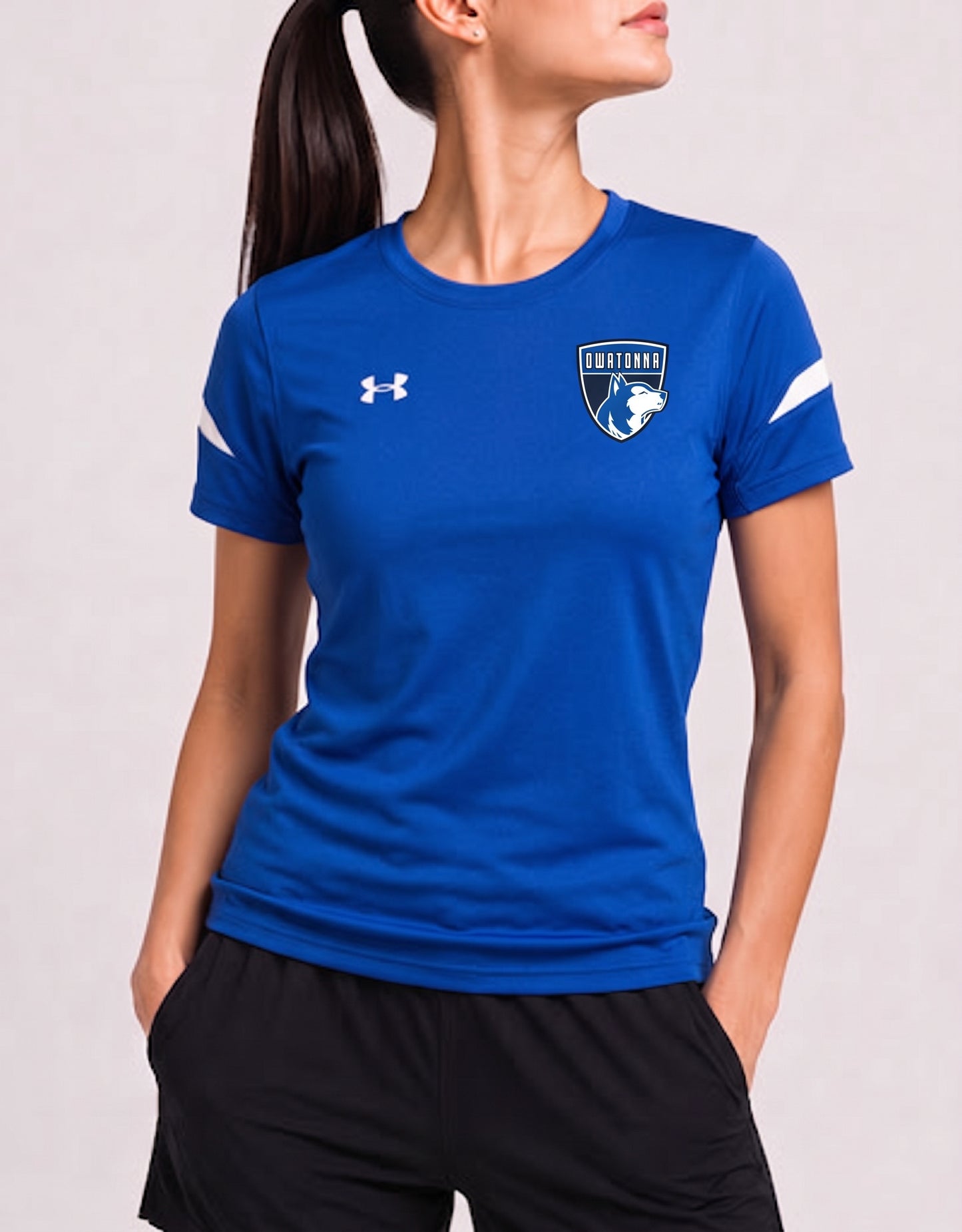 Under Armour Women Sport Blue T Shirt M