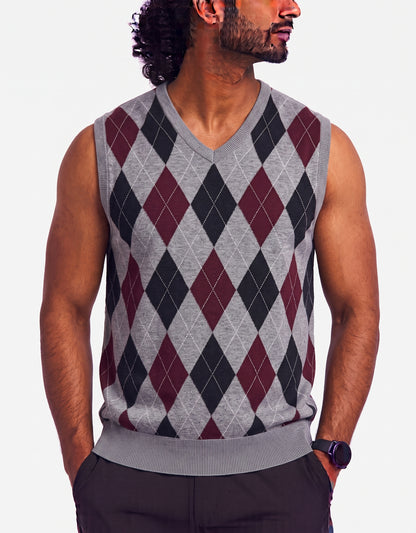 Chaps Men Cotton Gray Sweater M