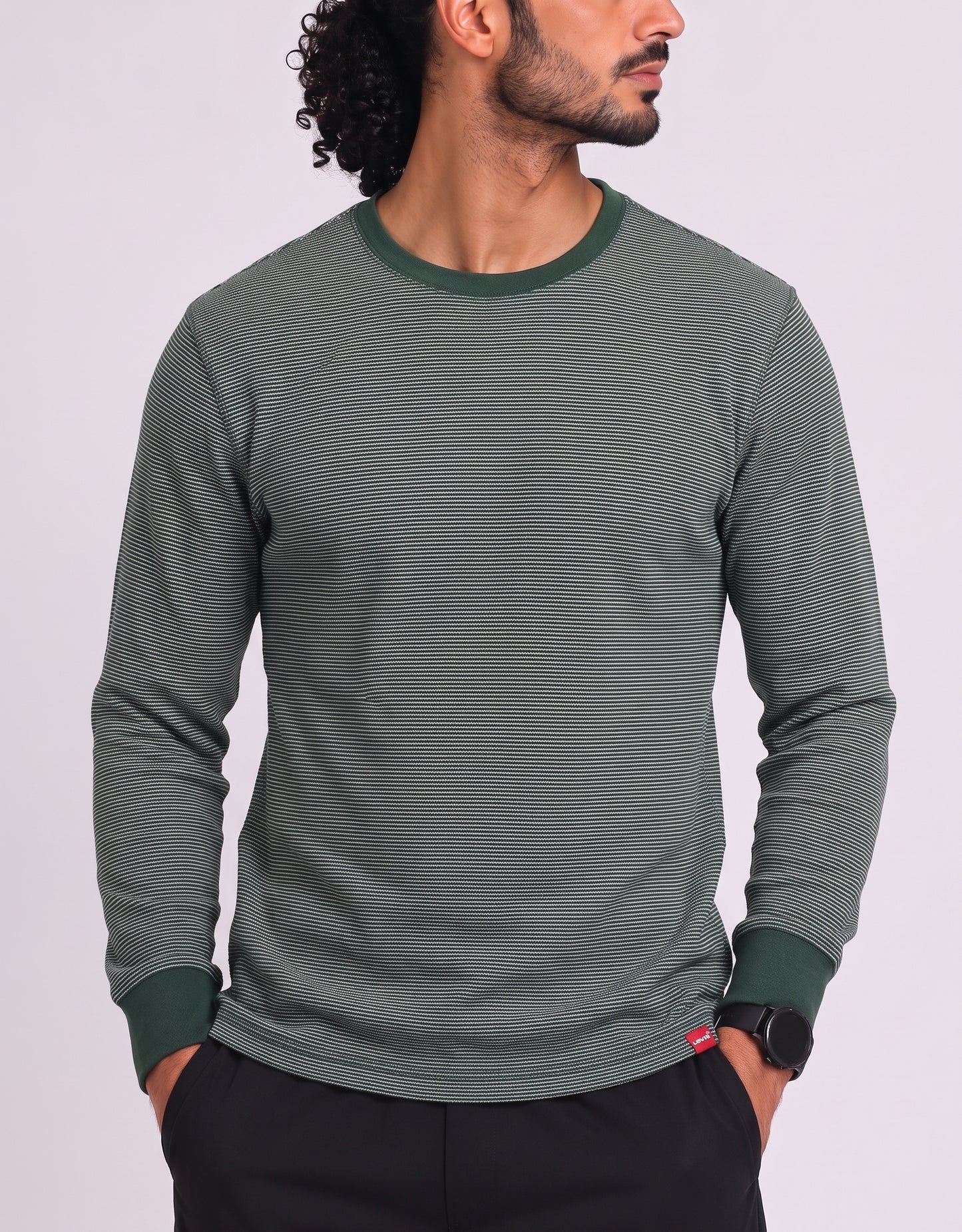 Levi's Men Cotton Fleece Green Sweatshirt  XL