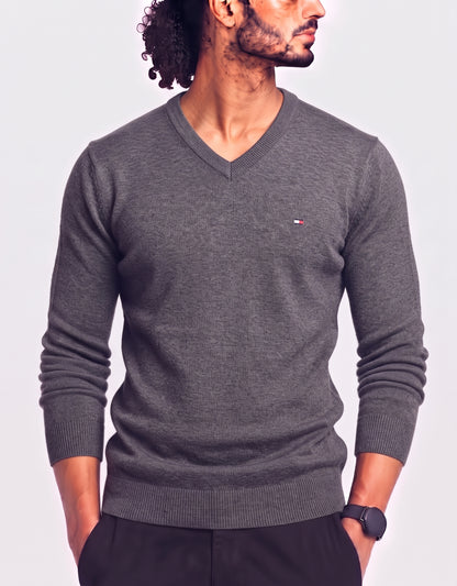 Tommy Hilfiger Men Gray Sweater M