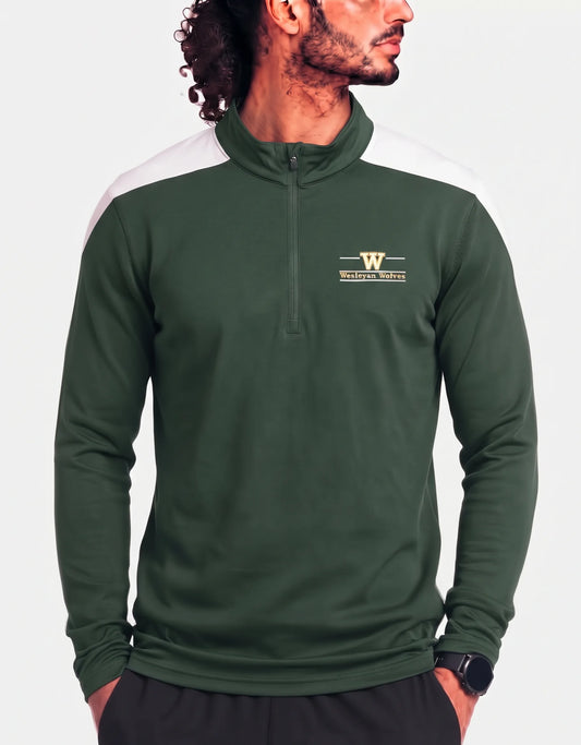 Antigua Men Polyester Green Brown Sweatshirt L