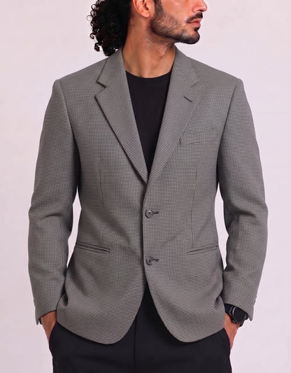 Armani Men Cotton Black Coat M
