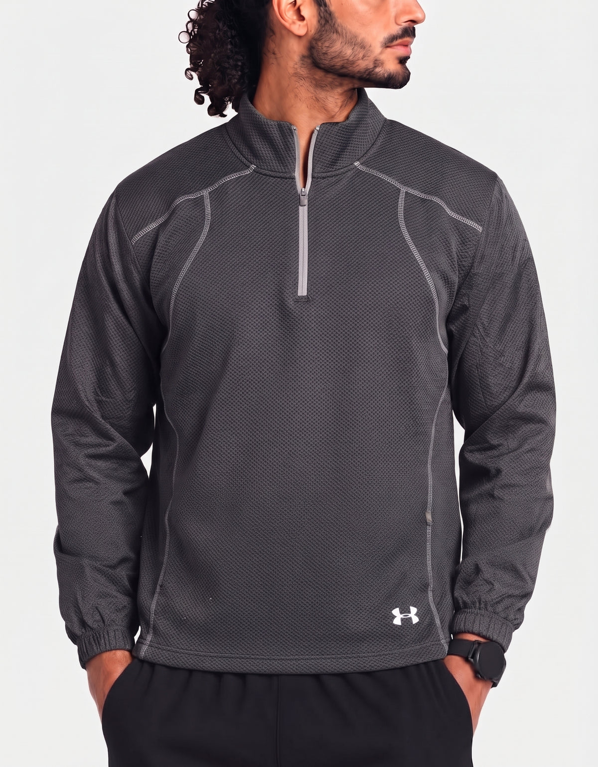 Under Armour Men Sport Black Sweatshirt S